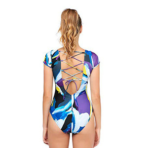 Traje de Baño Moderno para Mujer, Estampado por Transferencia Térmica, Spandex/Poliéster, Ecológico e Impermeable - Product Image 2