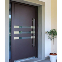 Vente en gros d'écurie de luxe populaire Entrée principale personnalisée antivol Entrée principale en métal Porte extérieure en acier de sécurité