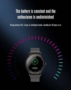 นาฬิกาสมาร์ทวอทช์สำหรับผู้ชาย รุ่นปี 2021 คุณภาพดีที่สุด NRF52832 พร้อมระบบสั่นแจ้งเตือน ตัวเรือนสแตนเลส ควบคุมกล้องและเพลงจากระยะไกล ดีไซน์สปอร์ต - Product Image 6