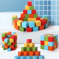 Giocattolo educativo blocchi rompicapo giocattolo impilamento in legno 3d blocchi russi