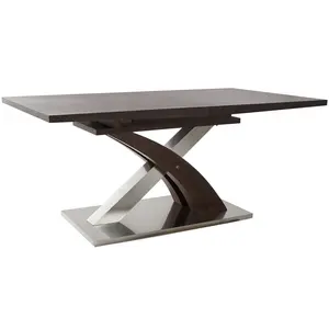 Tavolo da Pranzo Allungabile in Acciaio e MDF 160x90x77cm 220cm - Product Image 3