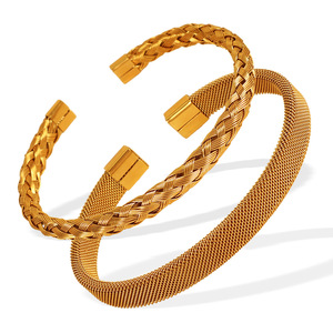 Woven <b>Titanium</b> Steel Bracelet Unisex Round Fashion Jewelry Wholesale Size Sz119 Sz120 - Product Image 5