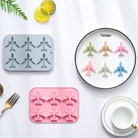 Moule de cuisson en silicone réutilisable et écologique en forme d'avion, 1 pièce, pour gâteaux, chocolat, glaçons et aliments pour bébés