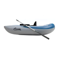Bateau pneumatique miniature pour la pêche en PVC à prix avantageux, bateau gonflable pour une personne, bateaux à rames de haute qualité