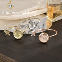 Montre-bracelet pour femme en alliage écologique, design manchette ouverte, cadran à aiguilles, mouvement à quartz, idéale pour les soirées et le quotidien