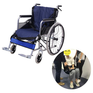 Cinturón de asistencia para silla de ruedas, soporte de cintura azul y negro para asistencia de movilidad, cojín de elevación, comodidad, salud y masaje - Product Image 1