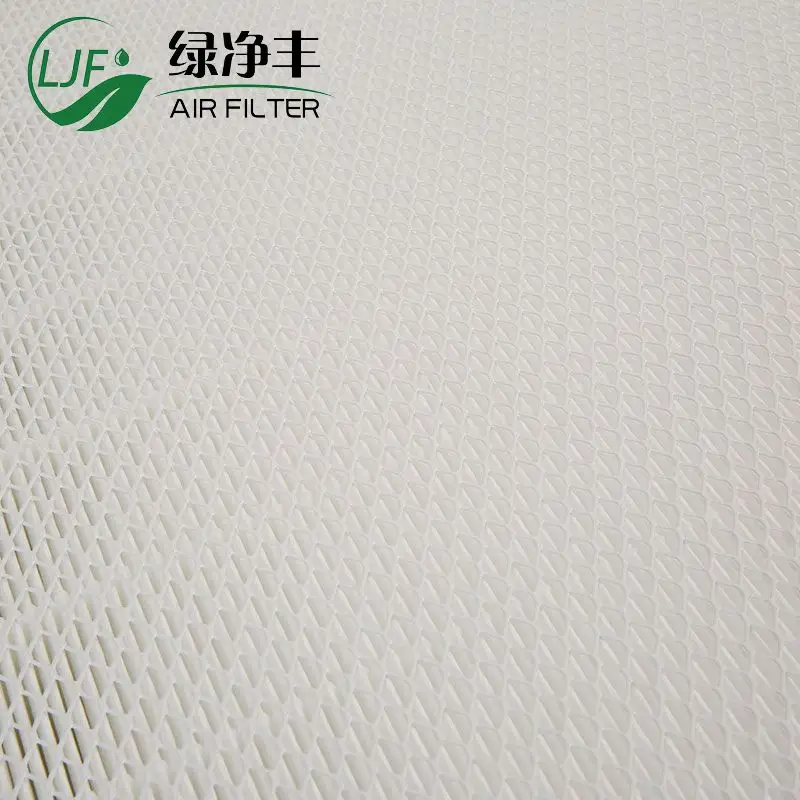 Large Laminar Flow Hood Pleated H13 H14 HEPA Filter For Mushroom FFU 0.3 Micron 99.99% Clean Room