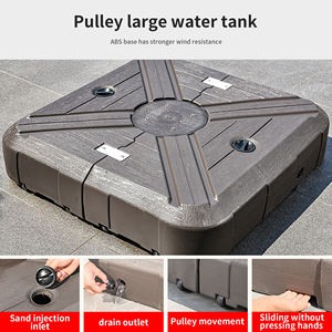 Sombrilla Romana <span class=keywords><strong>Cantilever</strong></span> de Fábrica al Por Mayor para Exterior con Luz LED, Paraguas de Jardín y <span class=keywords><strong>Patio</strong></span> Impermeable con Bases - Product Image 4