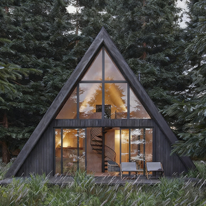 Casetta Prefabbricata Modulare <span class=keywords><strong>Mobile</strong></span> Glamping a Capsula Triangolare Moderna <span class=keywords><strong>con</strong></span> 2 Camere da Letto, Garanzia 5 Anni, per <span class=keywords><strong>Campeggio</strong></span> Esterno - Product Image 1