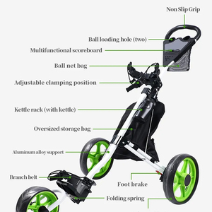 <span class=keywords><strong>Chariot</strong></span> <span class=keywords><strong>de</strong></span> <span class=keywords><strong>golf</strong></span> à <span class=keywords><strong>3</strong></span> <span class=keywords><strong>roues</strong></span> CHENGMO SPORTS, <span class=keywords><strong>chariot</strong></span> <span class=keywords><strong>de</strong></span> <span class=keywords><strong>golf</strong></span> pliable en aluminium avec porte-parapluie, porte-gourde Ccorecard, facile à plier - Product Image 4