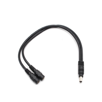 5521 DC 5.5mm X 2.1mm prise d'alimentation 1 prise mâle à 2 câble femelle câble adaptateur répartiteur Y
