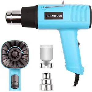 Qili 619 OEM Industrial Variable Temperature Control Heavy Duty Hot Air Gun Kit For Crafts Shrink Wrapping Candle Making