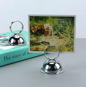 Metal Table Holder Paper <b>Note</b> Clips Memo Photo Holder Card Alligator Business Card Clip Desktop Display Clips - Product Image 2