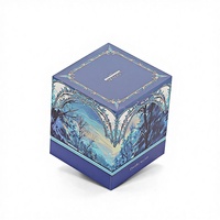 Boîte d'emballage de bougie en forme de livre fabriquée à Shenzhen, boîte cadeau personnalisée avec couvercle supérieur et inférieur en papier enduit, sans feu, parfumée, offset