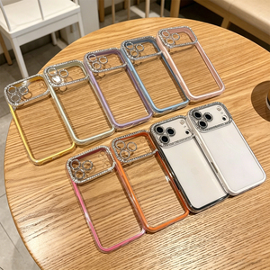 Funda Transparente <span class=keywords><strong>para</strong></span> Teléfono con Cristales, Estilo Ins, Protección Total, Resistente a Impactos, con Protector de Pantalla Integrado <span class=keywords><strong>para</strong></span> 13-17 Pro Max - Product Image 1