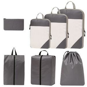 Tùy Chỉnh 7 Bộ Nén Đóng Gói Cubes Bền Tiết Kiệm Không Gian Túi Du Lịch Yếu Tố Cần Thiết Ultralight Expandable Organizer Túi - Product Image 1