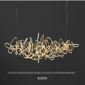 2024 Thiết Kế Mới Thép Không Gỉ Mặt Dây Chuyền Đèn Hình Đặc Biệt Hậu-Ánh Sáng Hiện Đại Phong Cách Sang Trọng Nhà Hàng Đèn Chùm - Product Image 6