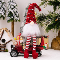 Nouvelle poupée Rudolph aux longues jambes, cadeau de Noël pour enfants, gnomes en peluche, figurine de collection, décoration de table, décoration de la maison