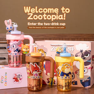 Botella de Agua Tritan de <span class=keywords><strong>Disney</strong></span> con Pajita, Asa, Tapa y Filtro para Té, Ideal para Regalar o como Obsequio para Niños - Product Image 4