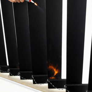 Les nuances verticales montées par plafond isolées thermiques électriques ont motorisé la fonction occultant la finition durable de lamelles de caractéristiques imperméables - Product Image 3