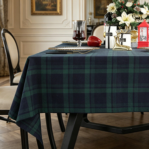 Mantel a Cuadros Retro Navideño Personalizado al por Mayor, Cubierta Rectangular de Lujo con Diseño Británico a Cuadros para Mesa de Centro, para Toda Temporada - Product Image 3
