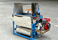 Décortiqueuse multi-cultures UNIO à essence en acier inoxydable, économique et très productive, capacité de 500 kg/h pour la ferme