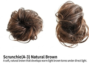 Chignon synthétique coréen pour femme, extension de chignon élastique, postiche pour chignon ou coiffure relevée (A-3) - Product Image 3