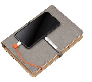 Corporate Gift Set 10000mAh Wireless Charging <strong>Diary</strong> <strong>2023</strong> Agenda with Power Bank <strong>A5</strong> PU Leather Smart Notebook with Pen - Product Image 4