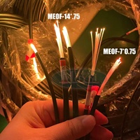 Cable de Fibra Óptica Multifilar Negro con Efecto de Brillo Final para Iluminación de Techo Estrellado, Rollo de Cable de Fibra Óptica Plástica Multicore para Techo Estrellado