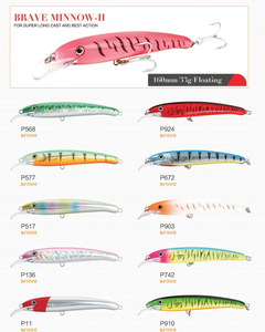 TAKEDO BRAVE MINNOW Haute Qualité 160mm 33g Flottant Top Leurres De Pêche En Eau Dur Appât Minnow Leurre pour Poisson D'eau Salée - Product Image 1