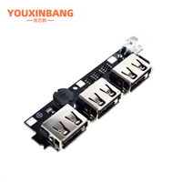 5V 2.1A 3 USB batterie externe chargeur Module Circuit imprimé intensifier Boost 18650 batterie Lithium-ion coque kit de bricolage batterie externe