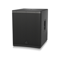 Caisson de basses Behringer DR18SUB actif 18 pouces 2400 Watts Système de sonorisation intégré Crossover stéréo Haut-parleur de scène actif