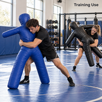 Mannequin d'entraînement en forme humaine, rembourré en coton PU, 5 kg, autoportant, hauteur réglable, pour la boxe, le kickboxing, le MMA, la pratique en salle de sport