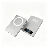 Nouvelle batterie externe magnétique semi-solide ultra-fine à charge rapide 22,5 W, 5000 mAh, 10000 mAh, écran couleur TFT, portable