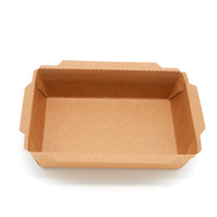 Boîte d'emballage alimentaire en papier kraft, résistante à la chaleur, pour sushis, plats à emporter, étanche, anti-graisse, pour nouilles et salades