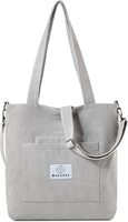 Sac fourre-tout vintage en toile de couleur unie, résistant à l'eau, fermeture à pression magnétique, style minimaliste, jaune vert menthe, voyage toutes saisons