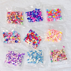 2025 Vente en gros 1 sac/5g Tranches de pâte polymère en résine et décorations en sucre, bonbons, chocolat et paillettes pour remplissage de slime - Product Image 6