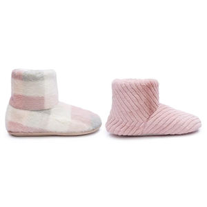 Zapatillas de invierno de felpa para mujer, botas cálidas para el hogar - Product Image 4