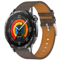 Bracelet de remplacement pour montre intelligente en cuir synthétique résistant à l'eau de 22 mm pour Watch GT 3/3 Pro/4 Sport, design boucle, ajustement flexible
