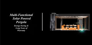 Pergola en aluminium Youya, pare-soleil motorisé, imperméable, <span class=keywords><strong>stores</strong></span> bioclimatiques, toit rétractable électrique, panneaux <span class=keywords><strong>solaires</strong></span>, piscine - Product Image 6