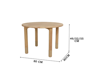 Höhen verstellbares Schulkindergarten-Kindergarten design für Kleinkinder und Kleinkinder Furnier ter mehr schicht iger Sperrholz-Rund tisch - Product Image 3