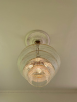 Lustres de plafond en verre de Murano vintage de luxe pour salon salle à manger hôtel