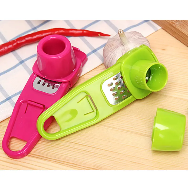 Candy Color Kitchen Accessories Plastic Ginger Garlic Grinding Tool Magic Silicone Peeler Slicer Cutter Grater Planer