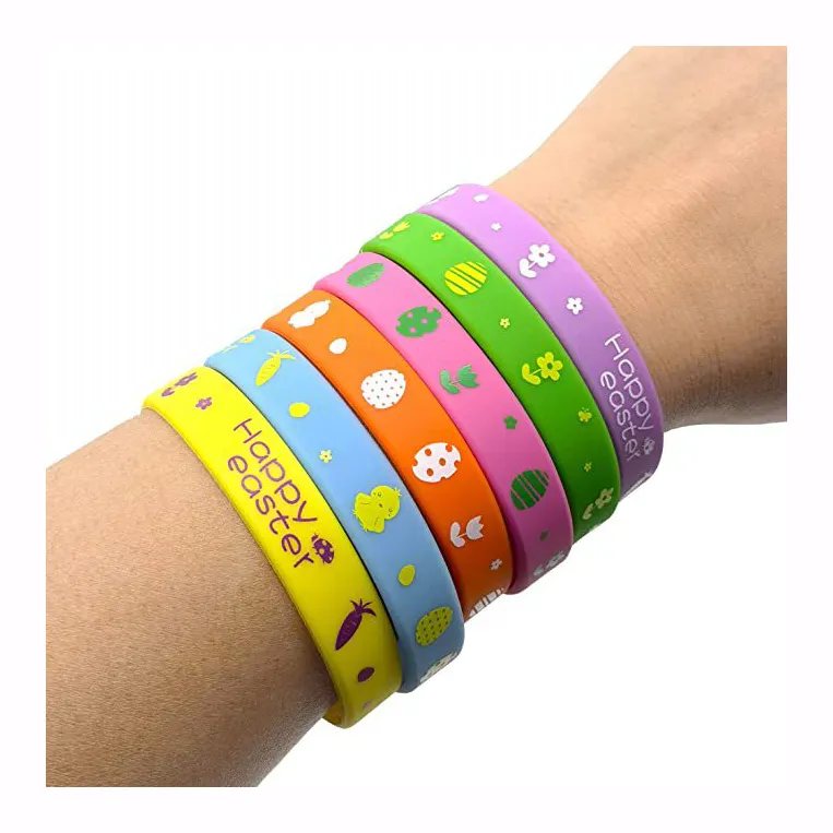 Pulseiras de borracha de alta qualidade pulseiras de silicone promocionais com logotipo personalizado impresso design de moda pulseira de silicone