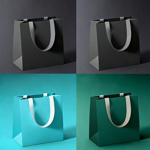 Recyclable Luxury Garment <strong>Paper</strong> Shopping <strong>Bag</strong> <strong>Custom</strong> Logo- Printed <strong>Paper</strong> <strong>Bags</strong> for Groceries Eco-friendly - Product Image 3