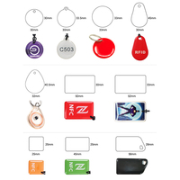 Échantillon Gratuit Personnalisé - Porte-clés NFC RFID en Époxy avec Puce de Proximité Écritable 13,56 MHz pour Contrôle d'Accès