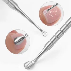 Nuevo Empujador y Removedor de Cutículas de Doble Punta con Cabeza Biselada, de Acero Inoxidable, Herramienta de Manicura para el Cuidado de las Uñas - Product Image 2