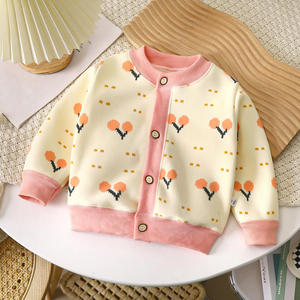 Chaqueta de punto grueso versátil para niños y niñas de Yiwu Purchasing Agent, cárdigan cálido para bebés, suéter grueso para exterior - Product Image 1