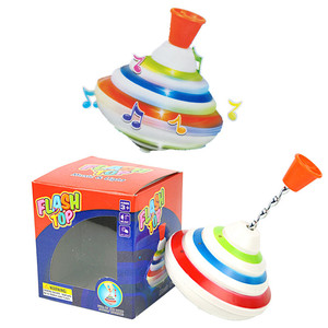 Colorful <b>Light</b> Up Spinning Top Toy Music Gyro Flashing Top spinning toy Push Down Rotating Toy for Kids Party Gift - Product Image 2