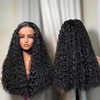 Perruque HD Lace sans colle, bouclée, frontale 13x4 13x6, perruque HD Water Wave, perruque pré-épilée 5x5 Deep Wave en cheveux humains pour femme